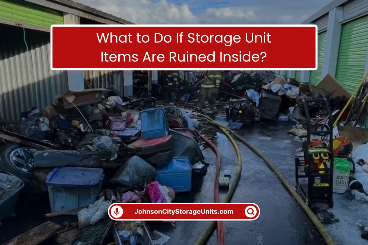 What to Do If Storage Unit Items Are Ruined