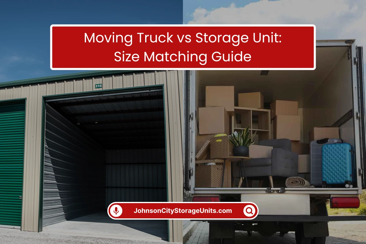 Moving Truck vs Storage Unit Size Matching Tips